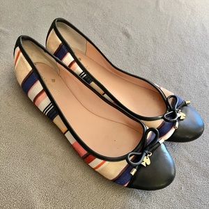 Adorable Kate Spade striped flats